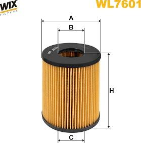 WIX Filters WL7601 - Filtro olio www.autoricambi360.it