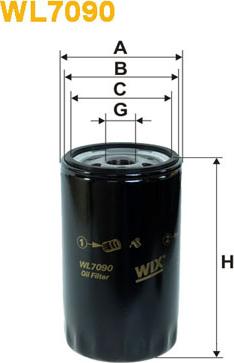 WIX Filters WL7090 - Filtro olio www.autoricambi360.it
