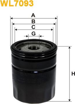 WIX Filters WL7093 - Filtro olio www.autoricambi360.it