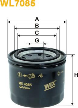 WIX Filters WL7085 - Filtro olio www.autoricambi360.it