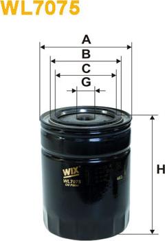 WIX Filters WL7075 - Filtro olio www.autoricambi360.it