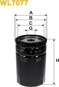 WIX Filters WL7077 - Filtro olio www.autoricambi360.it