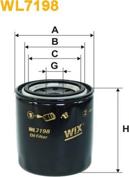 WIX Filters WL7198 - Filtro olio www.autoricambi360.it
