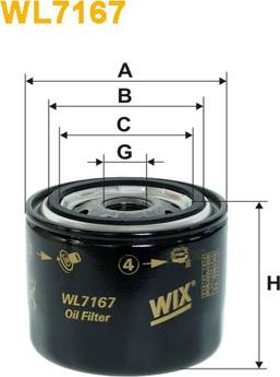 WIX Filters WL7167 - Filtro olio www.autoricambi360.it