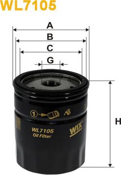 WIX Filters WL7105 - Filtro olio www.autoricambi360.it