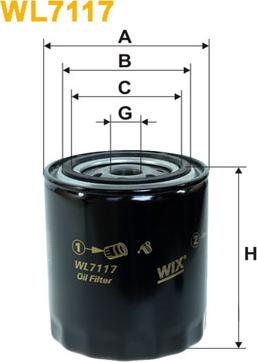 WIX Filters WL7117 - Filtro olio www.autoricambi360.it