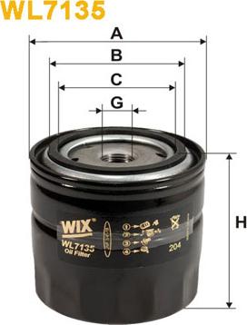 WIX Filters WL7135 - Filtro olio www.autoricambi360.it