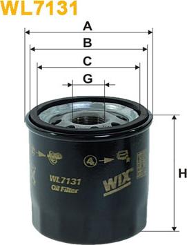 WIX Filters WL7131 - Filtro olio www.autoricambi360.it