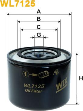 WIX Filters WL7125 - Filtro olio www.autoricambi360.it