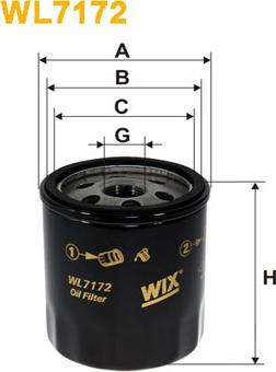 WIX Filters WL7172 - Filtro olio www.autoricambi360.it