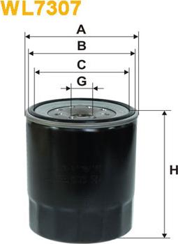 WIX Filters WL7307 - Filtro olio www.autoricambi360.it