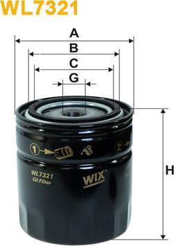 WIX Filters WL7321 - Filtro olio www.autoricambi360.it