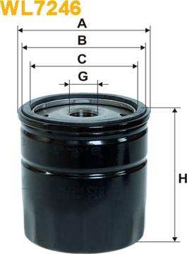 WIX Filters WL7246 - Filtro olio www.autoricambi360.it