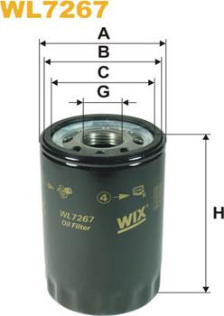 WIX Filters WL7267 - Filtro olio www.autoricambi360.it