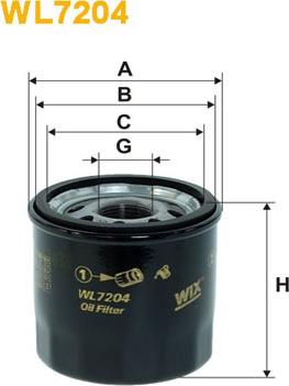 WIX Filters WL7204 - Filtro olio www.autoricambi360.it