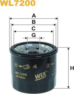 WIX Filters WL7200 - Filtro olio www.autoricambi360.it