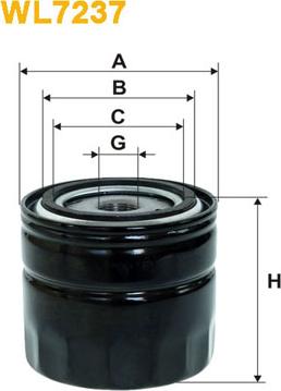WIX Filters WL7237 - Filtro olio www.autoricambi360.it