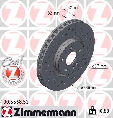 Zimmermann 400.5568.52 - Discofreno www.autoricambi360.it
