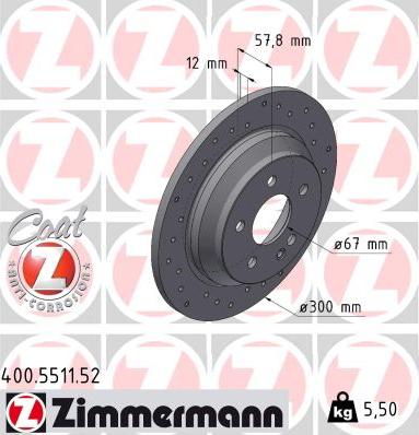 Zimmermann 400.5511.52 - Discofreno www.autoricambi360.it