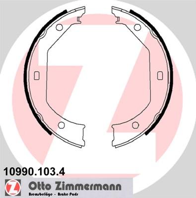 Zimmermann 10990.103.4 - Kit ganasce, Freno stazionamento www.autoricambi360.it