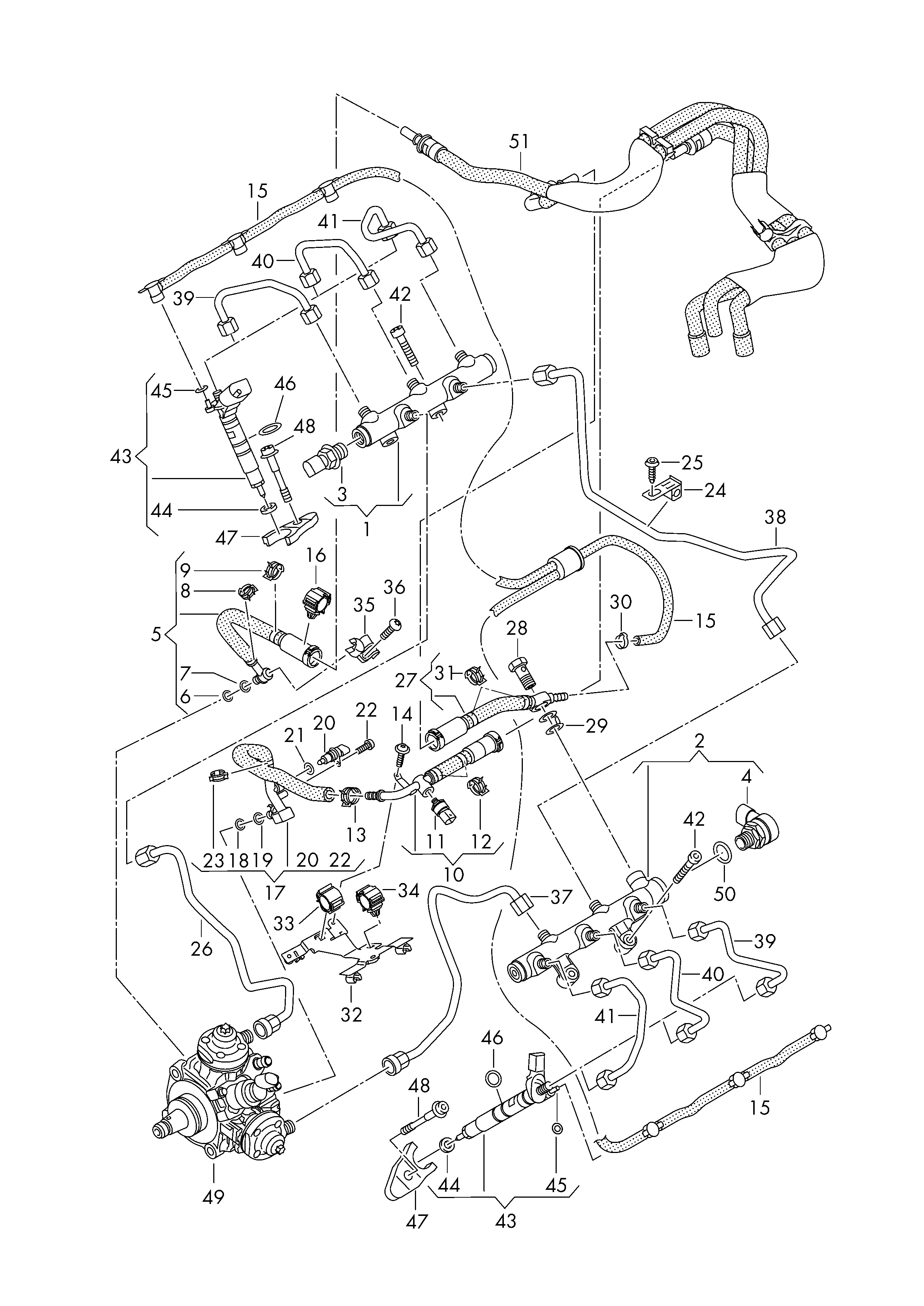 VAG 04L 906 054 - Sensore, Pressione carburante www.autoricambi360.it
