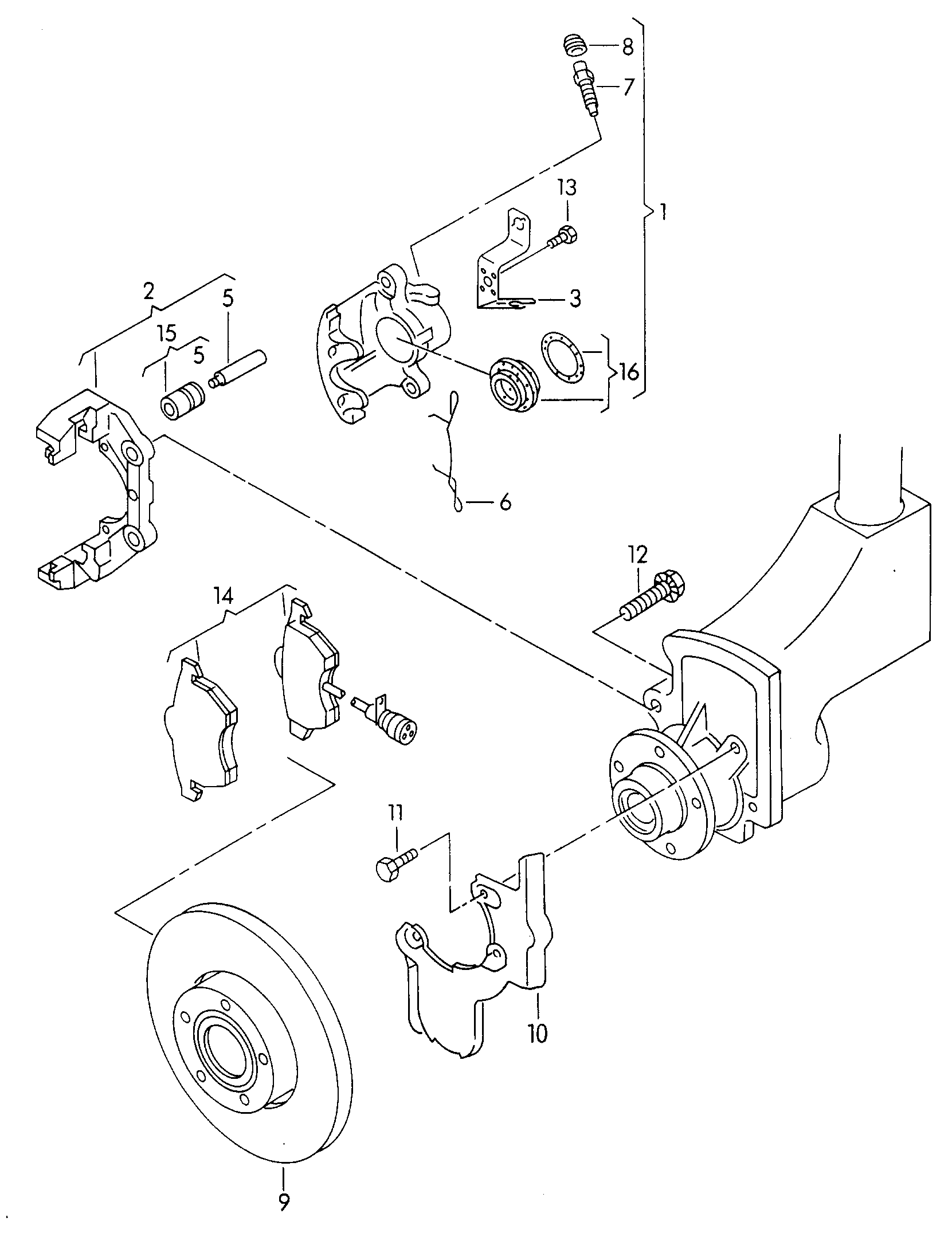 VAG 4A0 698 151 C - Kit pastiglie freno, Freno a disco www.autoricambi360.it