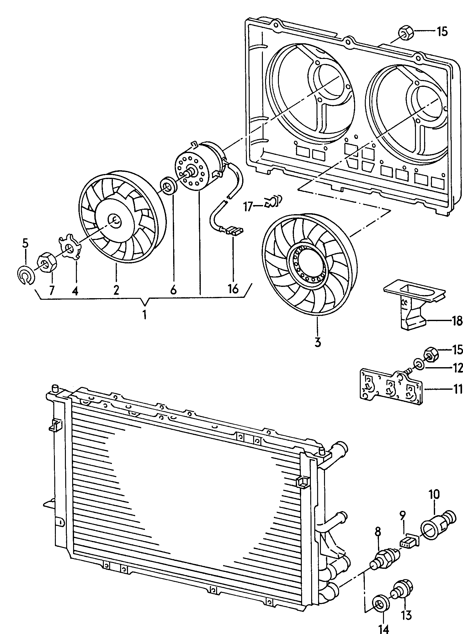 VAG 191959481C - Termocontatto, Ventola radiatore www.autoricambi360.it