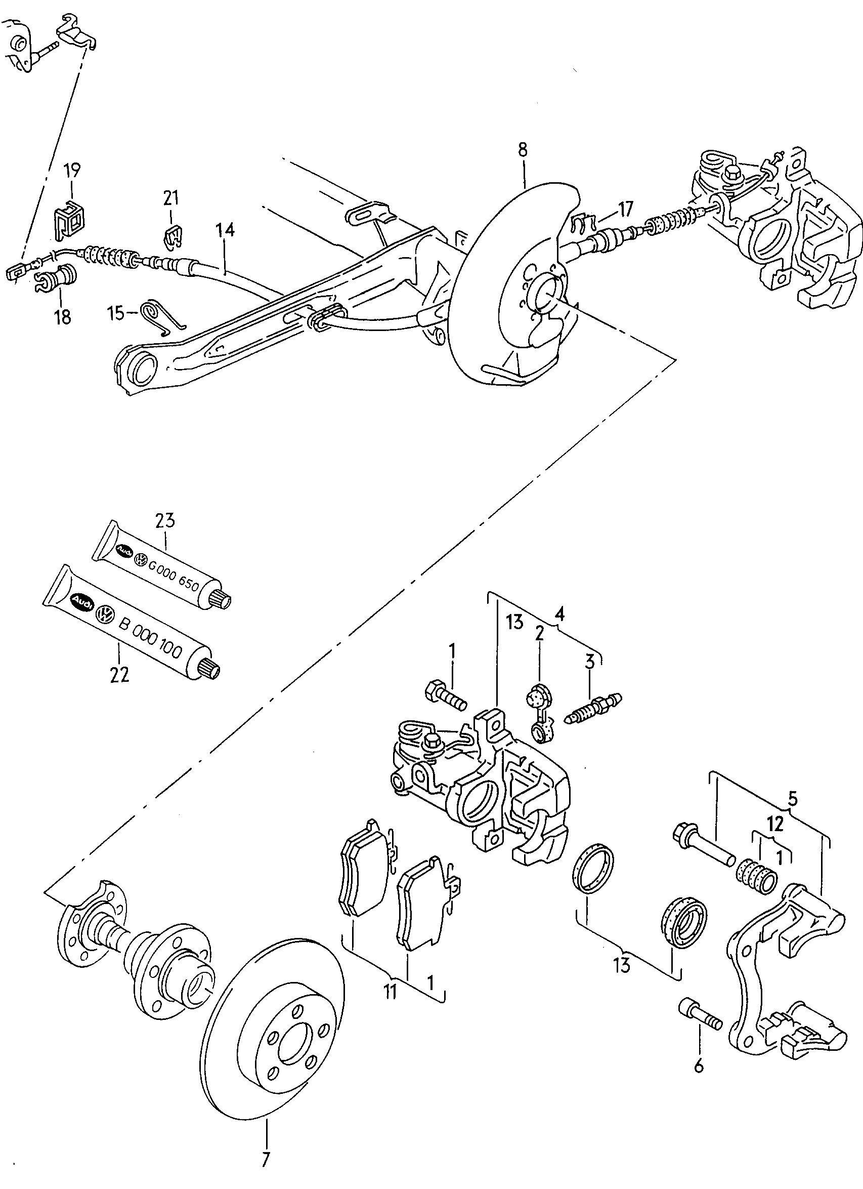 VAG 4D0 698 451 F - Kit pastiglie freno, Freno a disco www.autoricambi360.it