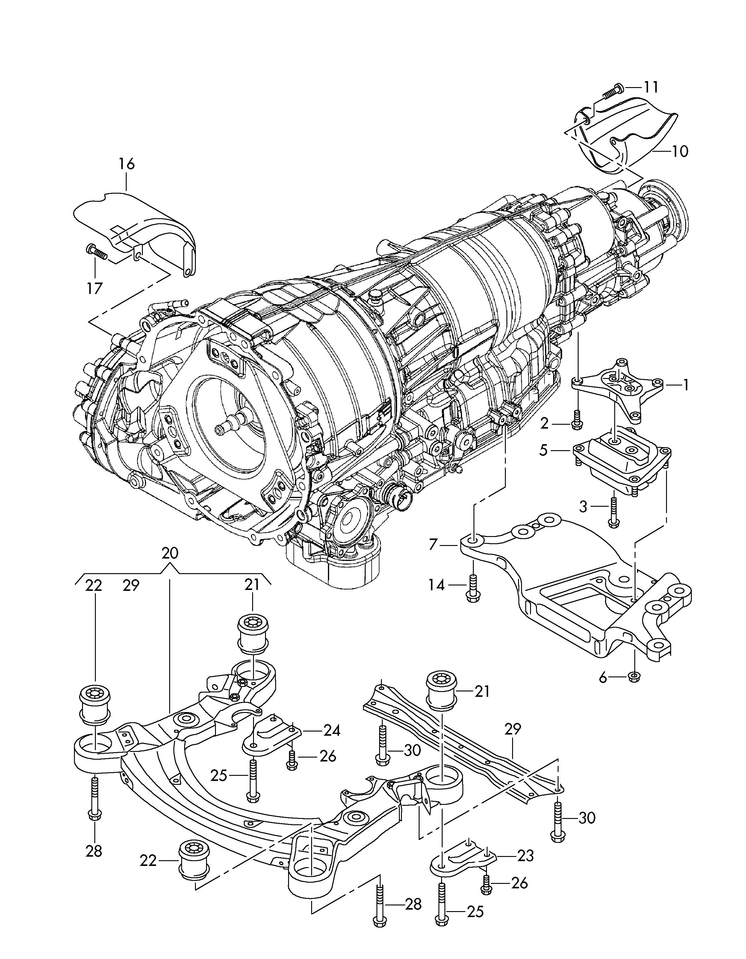 VAG 4F0 399 419 E - Supporto, Corpo assiale www.autoricambi360.it