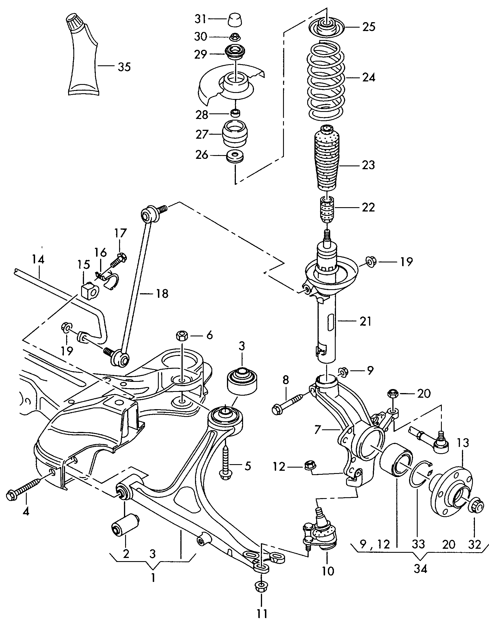 VEMA 210011 - Supporto, Braccio oscillante www.autoricambi360.it