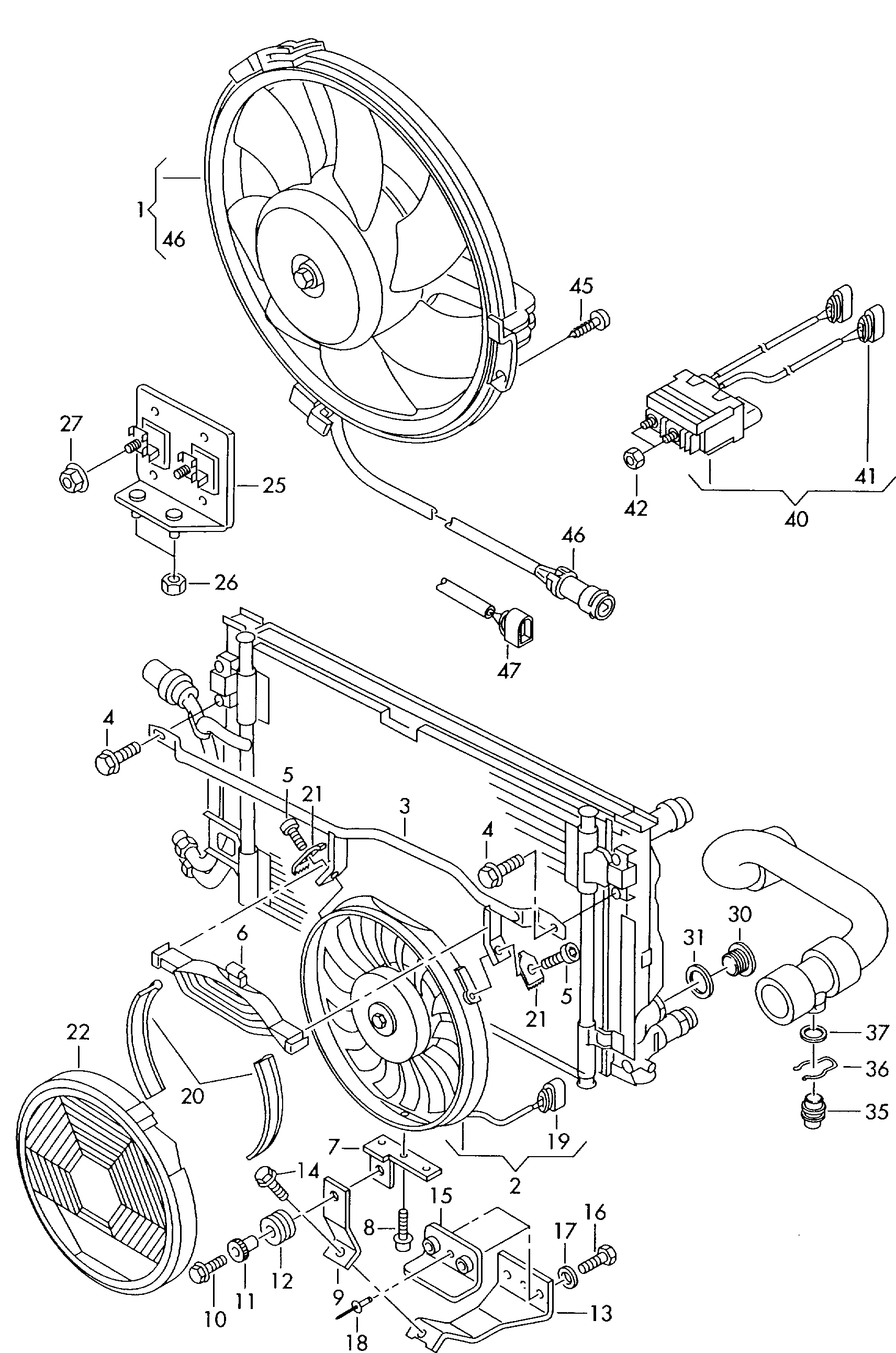 VAG 8D0959455L - Ventola, Raffreddamento motore www.autoricambi360.it