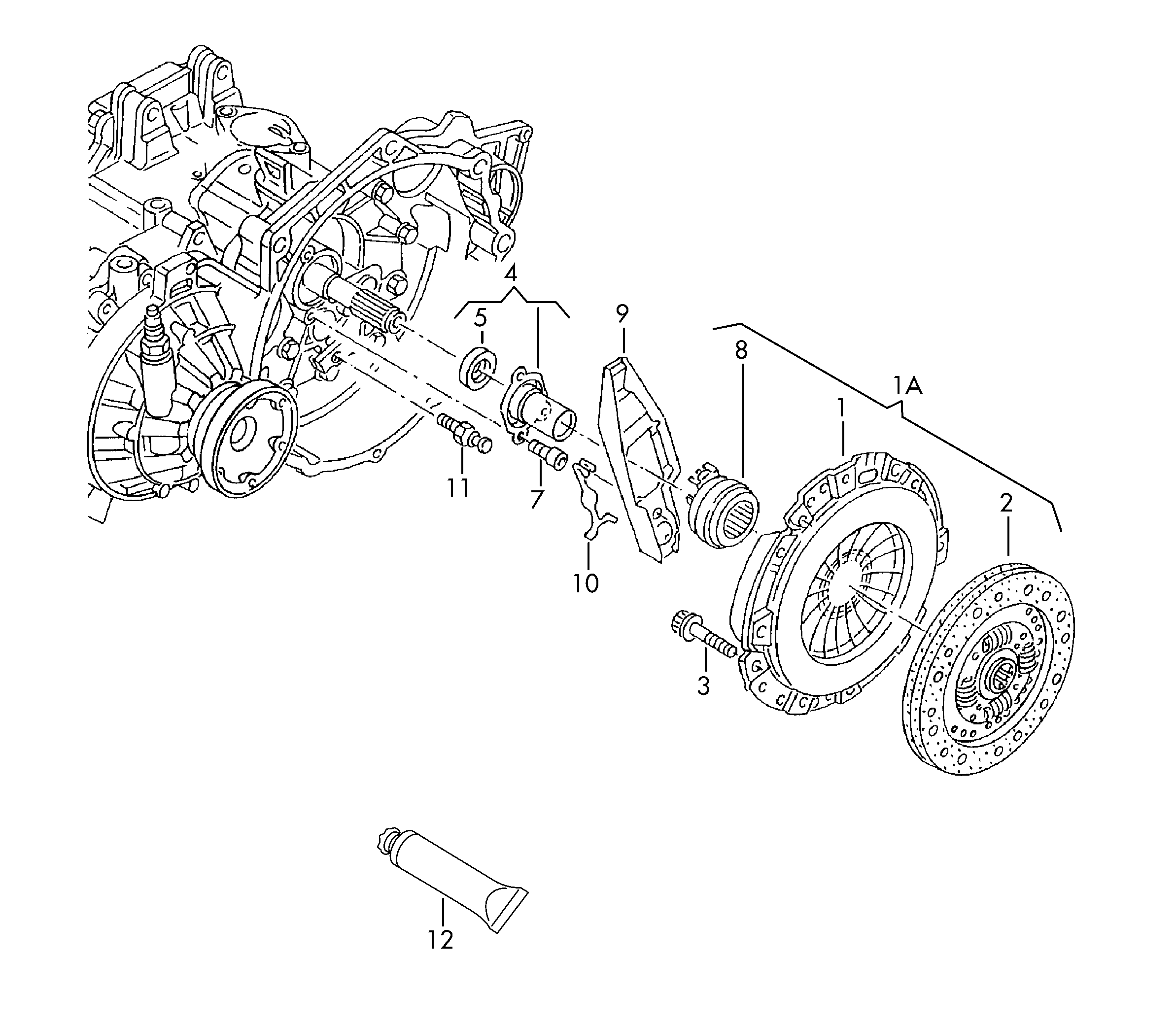 VAG 02A 141 165 A - Reggispinta distacco frizione www.autoricambi360.it