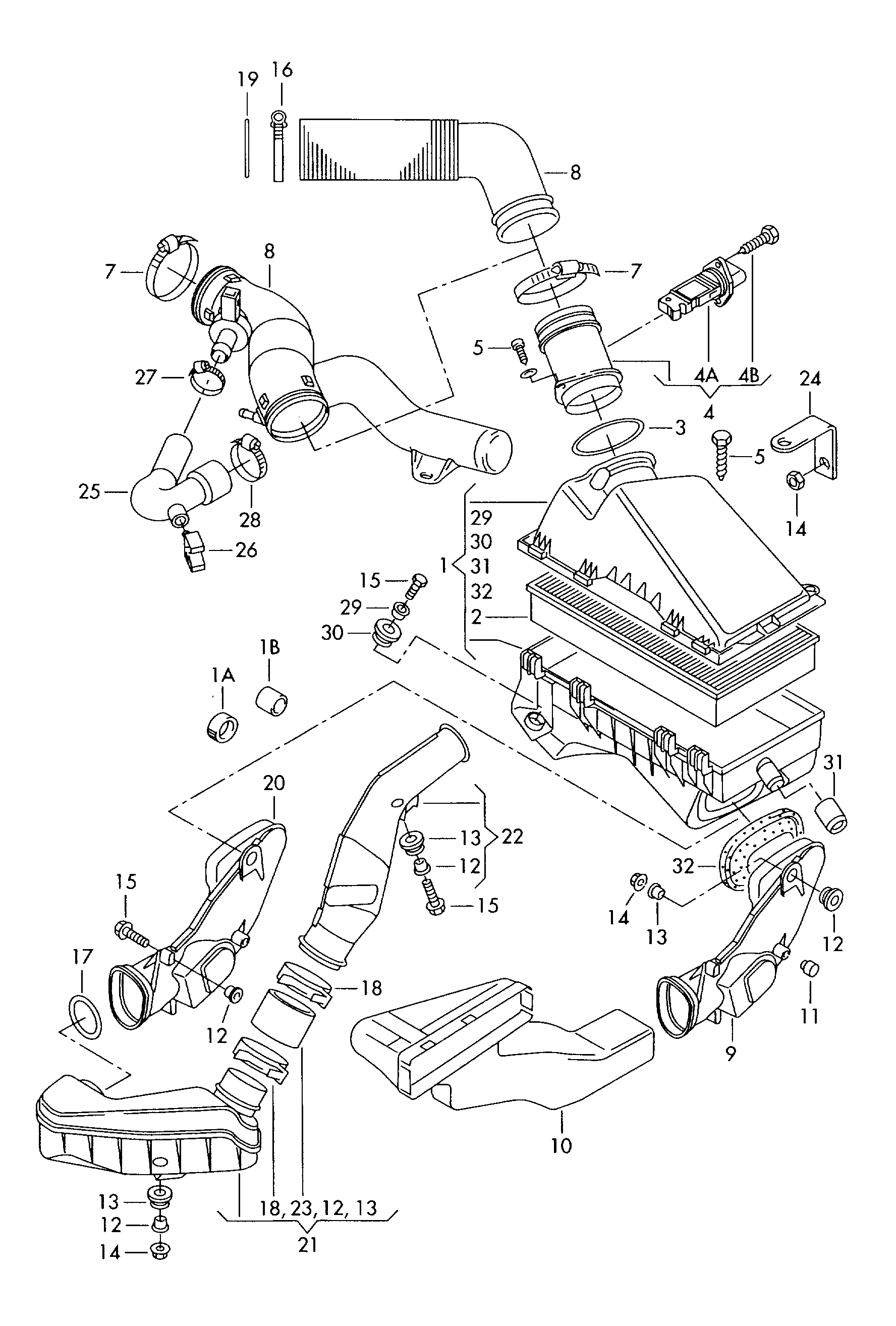 VAG 1J0129620 - Filtro aria www.autoricambi360.it