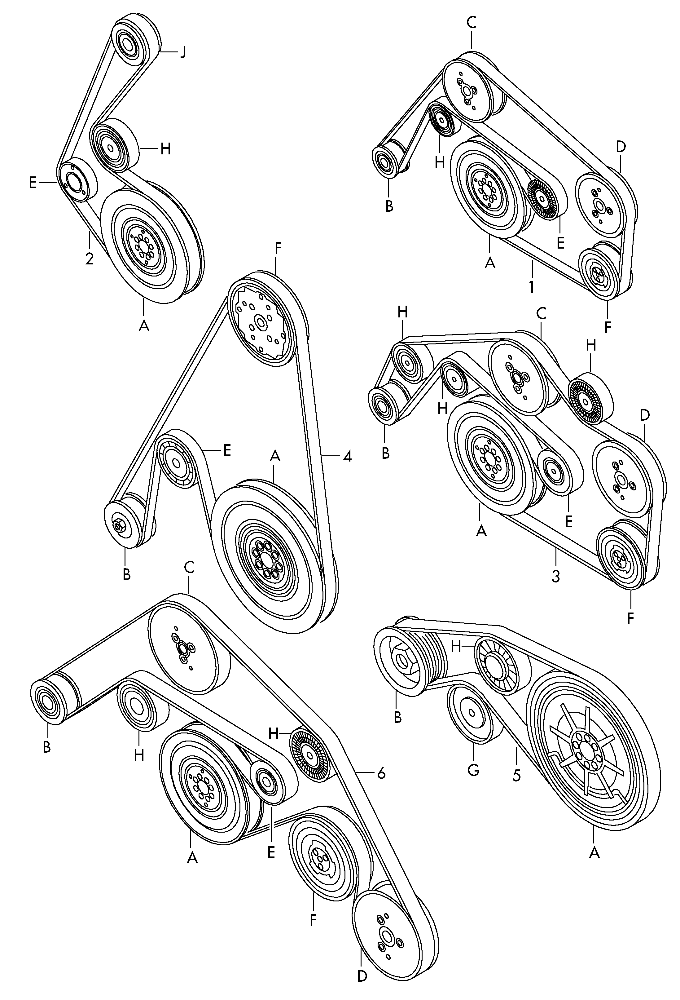 VAG 06E 903 137 R - Cinghia Poly-V www.autoricambi360.it