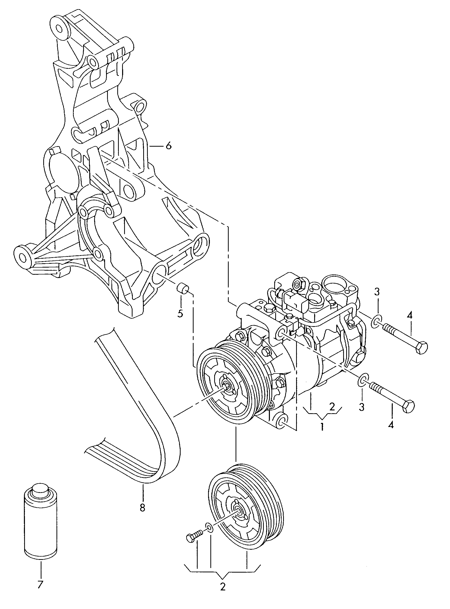 VAG 8K0260805L - Compressore, Climatizzatore www.autoricambi360.it