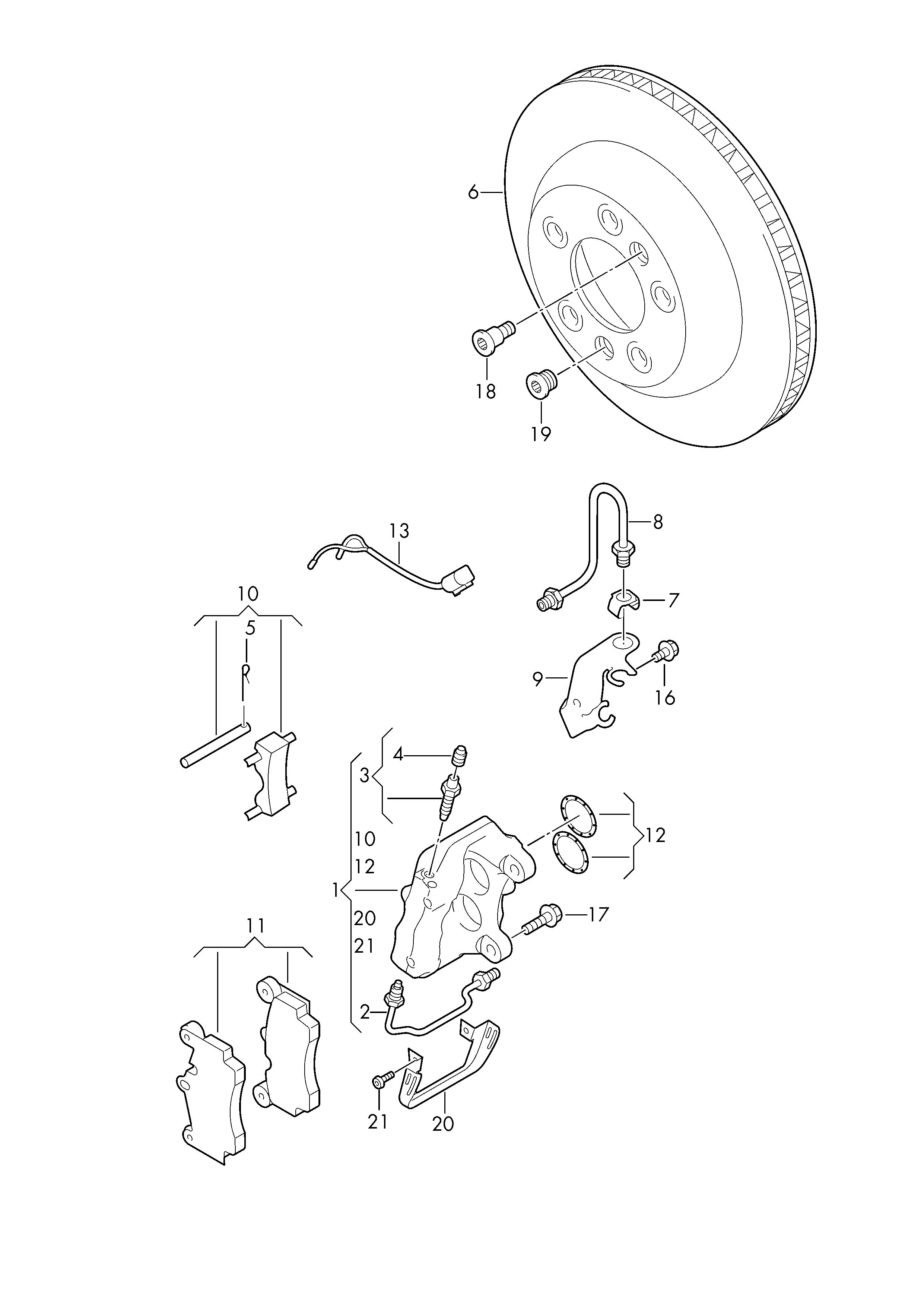 VAG 7L0 698 451B - Kit pastiglie freno, Freno a disco www.autoricambi360.it