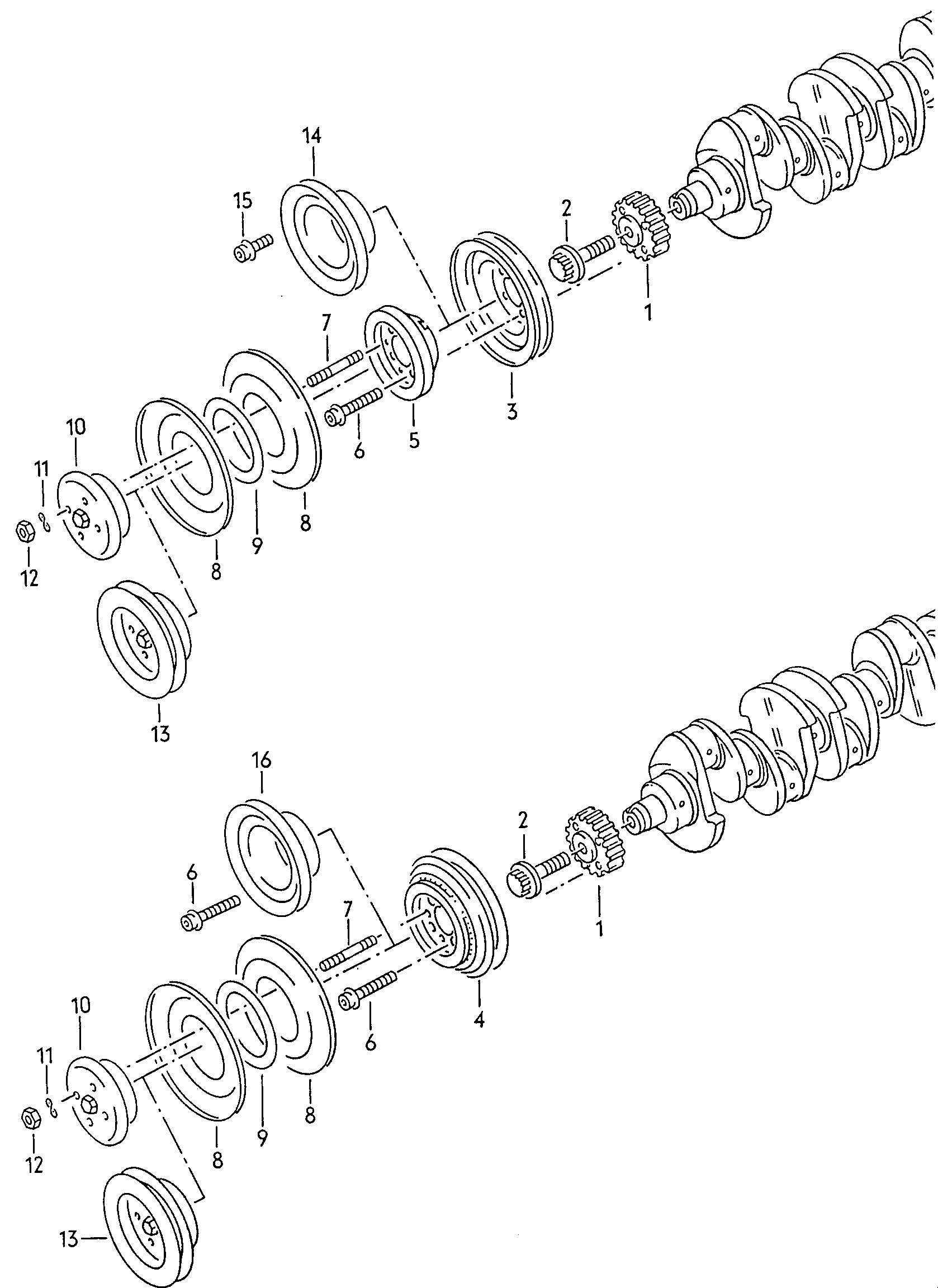 VAG N 011 008 40 - Kit cinghie dentate www.autoricambi360.it
