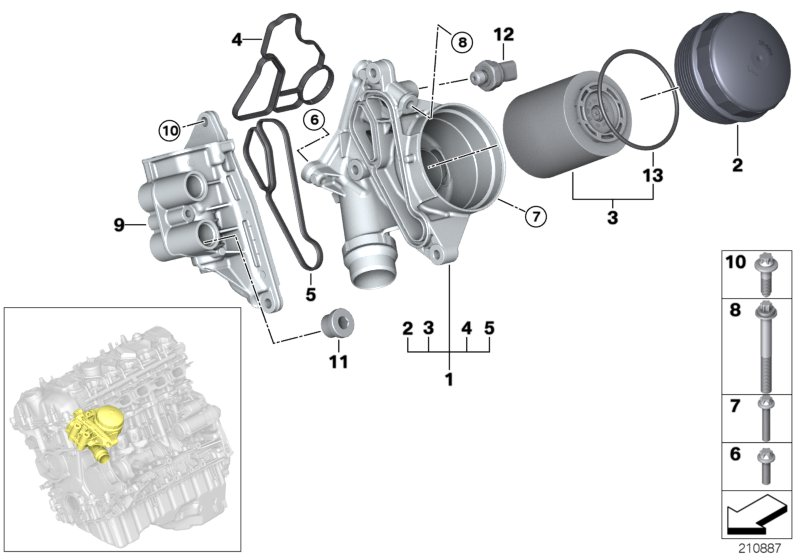 BMW 12 61 7 592 532 - Sensore, Pressione olio www.autoricambi360.it
