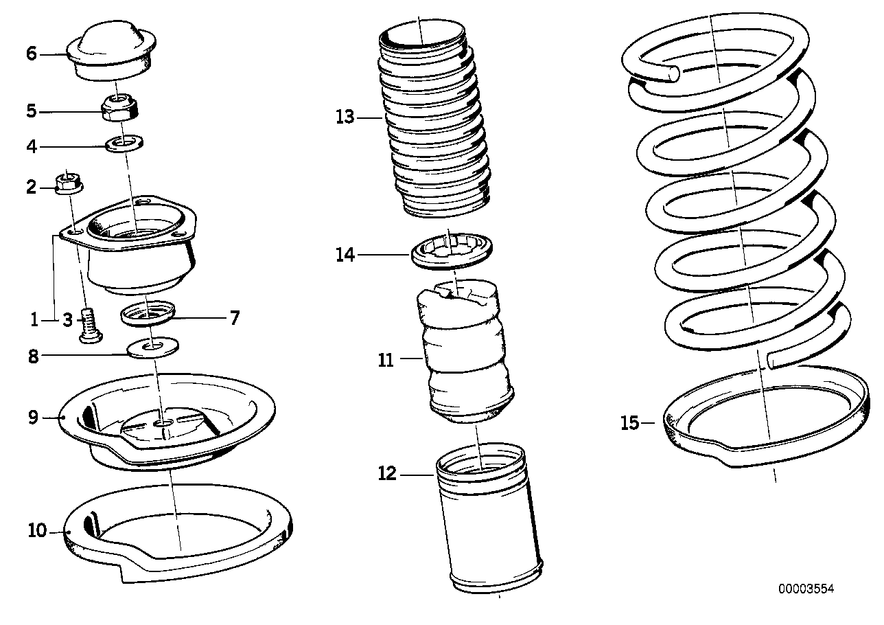 BMW 31 33 1 134 314 - Kit parapolvere, Ammortizzatore www.autoricambi360.it