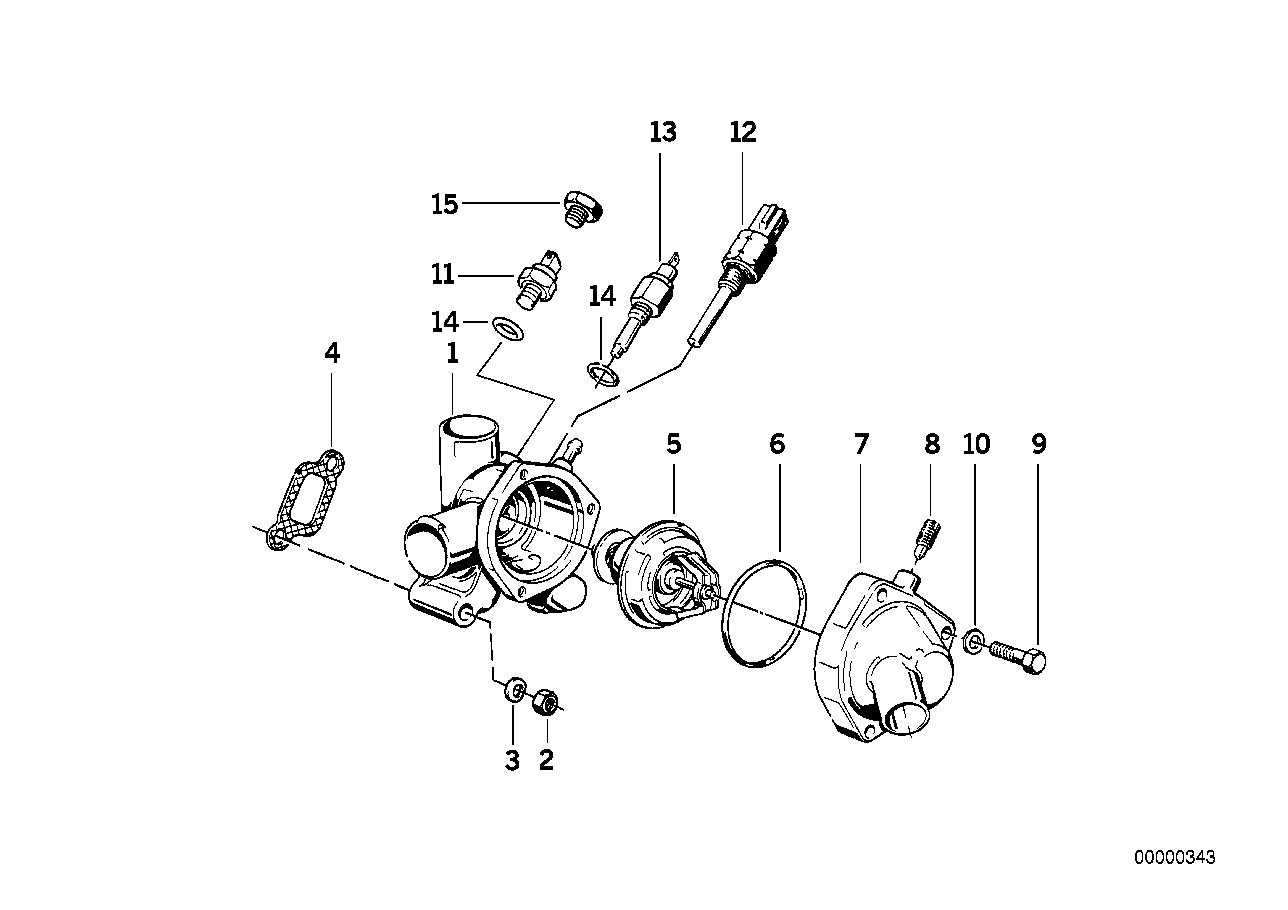 BMW 13 62 1 709 966 - Sensore, Temperatura refrigerante www.autoricambi360.it