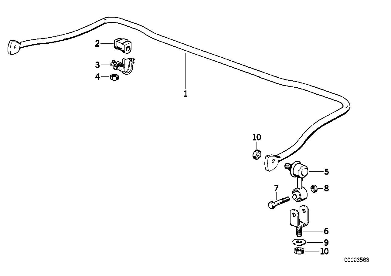 BMW 31351091764 - Asta / Puntone, Stabilizzatore www.autoricambi360.it