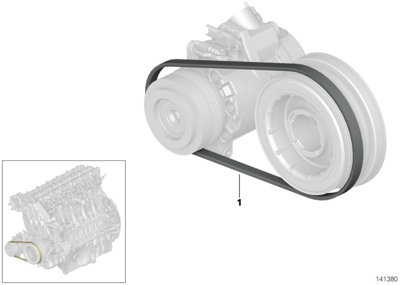 BMW 64 55 7 793 608 - Cinghia Poly-V www.autoricambi360.it