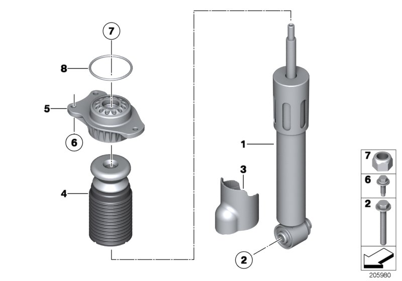 BMW 33536781684 - Kit parapolvere, Ammortizzatore www.autoricambi360.it