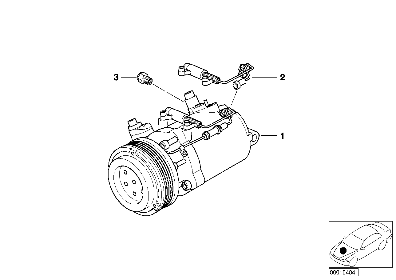 BMW 64 52 6 910 458 - Compressore, Climatizzatore www.autoricambi360.it