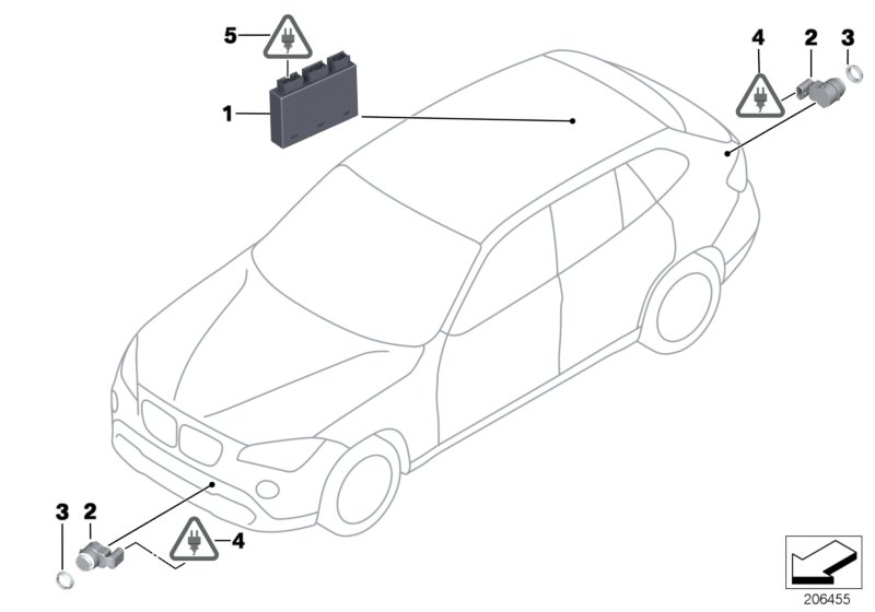 BMW 66 21 6 988 965 - Sensore, Assistenza parcheggio www.autoricambi360.it