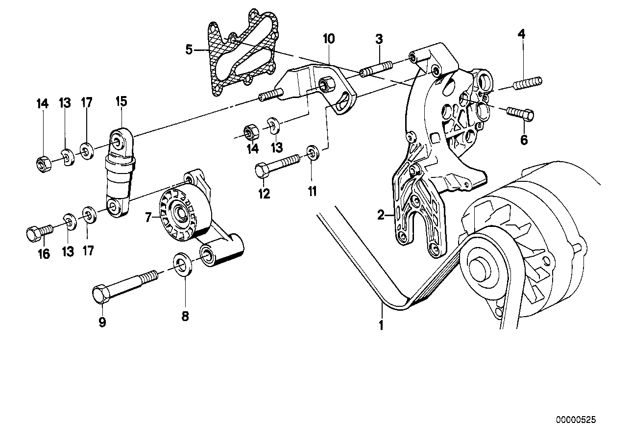 BMW 11 28 1 736 719 - Cinghia Poly-V www.autoricambi360.it