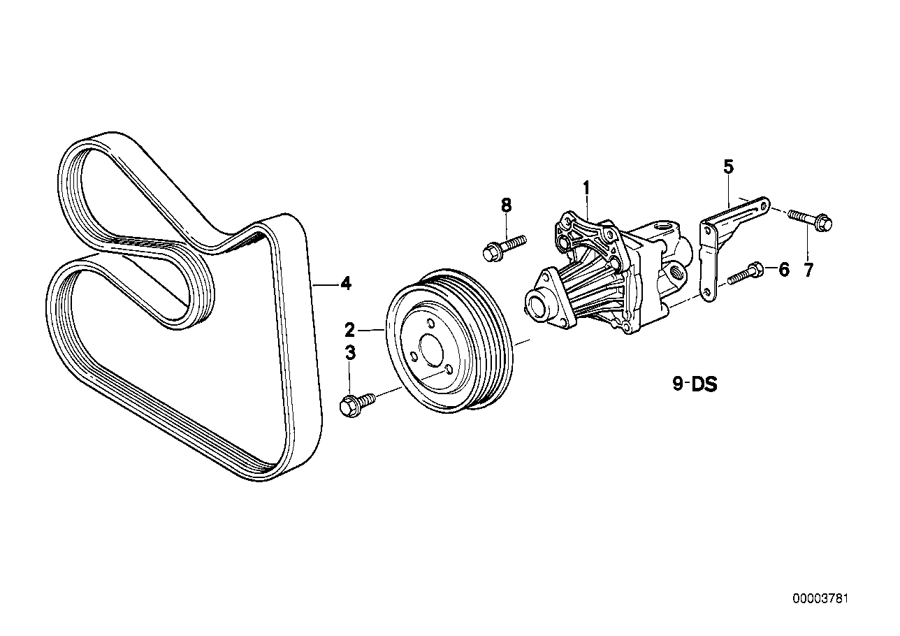 BMW 11 28 1 736 719 - Cinghia Poly-V www.autoricambi360.it