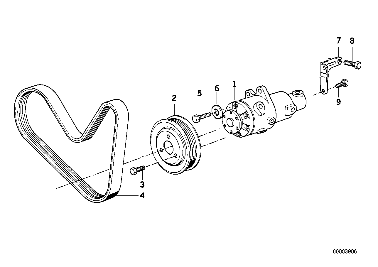 BMW 11 28 1 736 719 - Cinghia Poly-V www.autoricambi360.it
