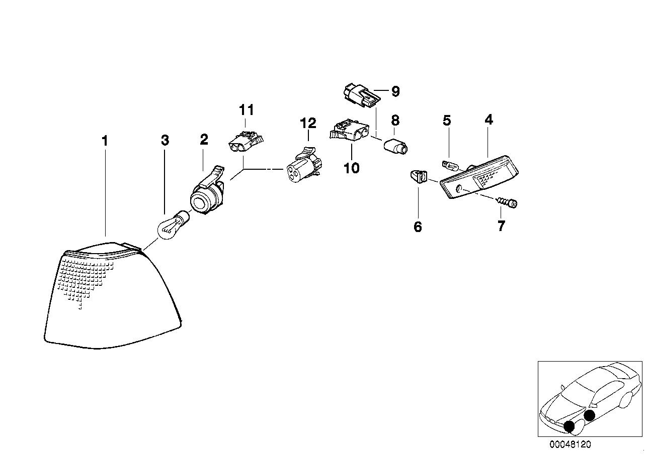 BMW 63 21 7 176 025 - Lampadina Lampeggiatore / Luce d'ingombro www.autoricambi360.it
