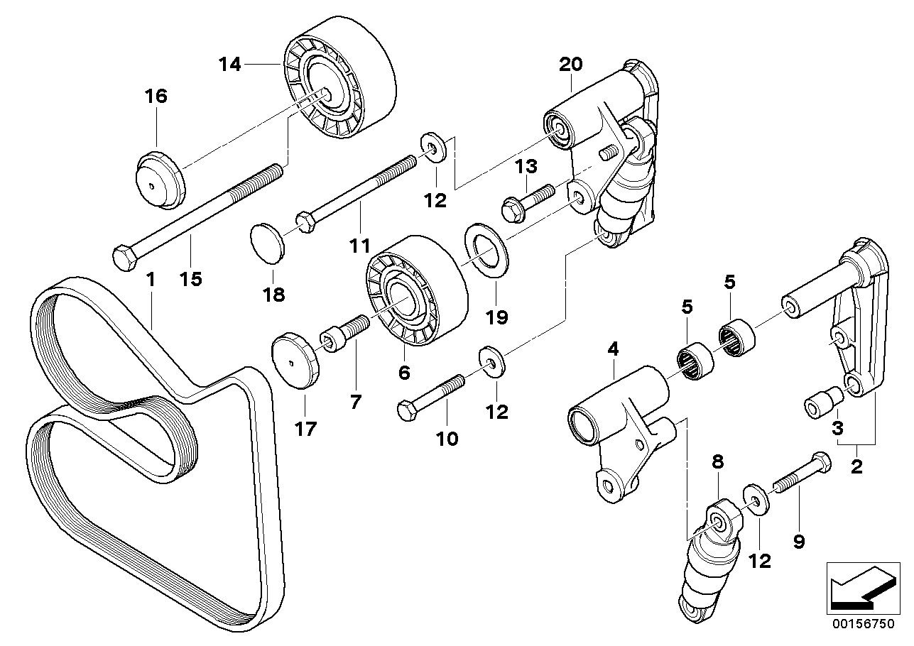 BMW 11281437929 - Cinghia Poly-V www.autoricambi360.it
